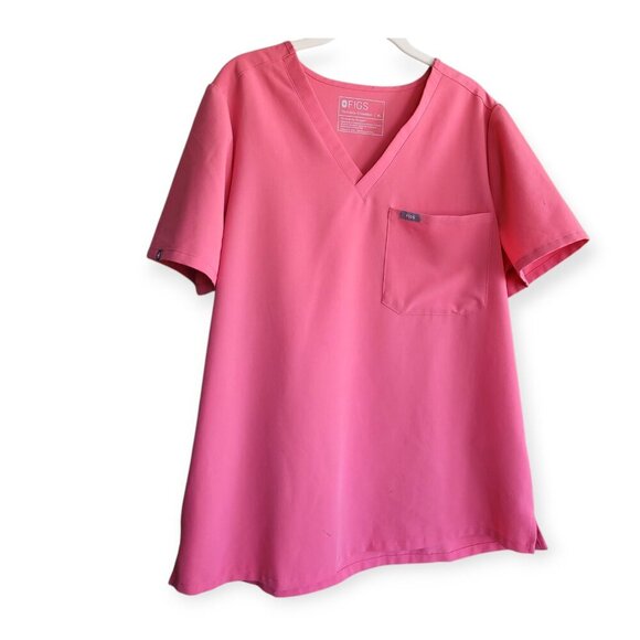 FIGS Technical Collection Coral Catarina Scrub Top Women's Size XL - Picture 5 of 8
